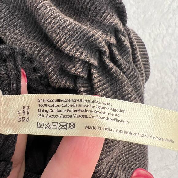 Free People FP One XS Katya Thermal Bodycon Mini Dress Brown Textured Ruched - Picture 10 of 14